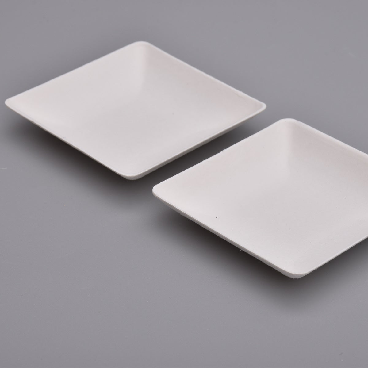 Disposable bagasse different shape sauce dish & Irregular spoon shape plates 25/pack