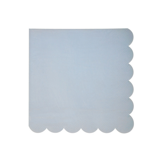 16PCs Light Blue Paper Napkins For Luncheon Dinner Home Party Decorations 3-Ply 33cm