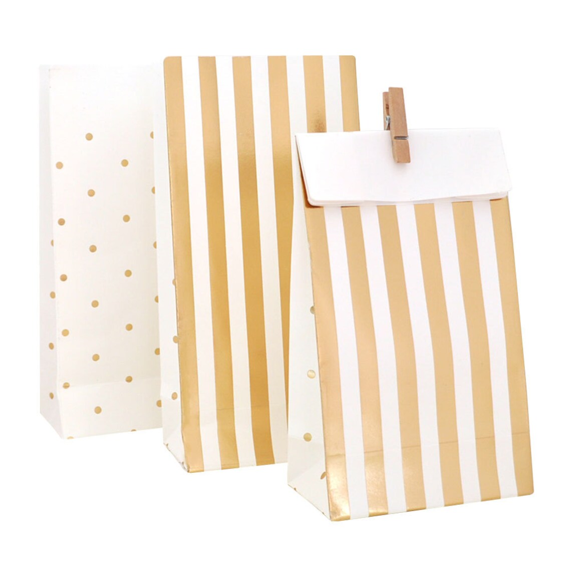 6Pcs Stamping gift bag decorated birthday paper bag gift bag sent for external packaging