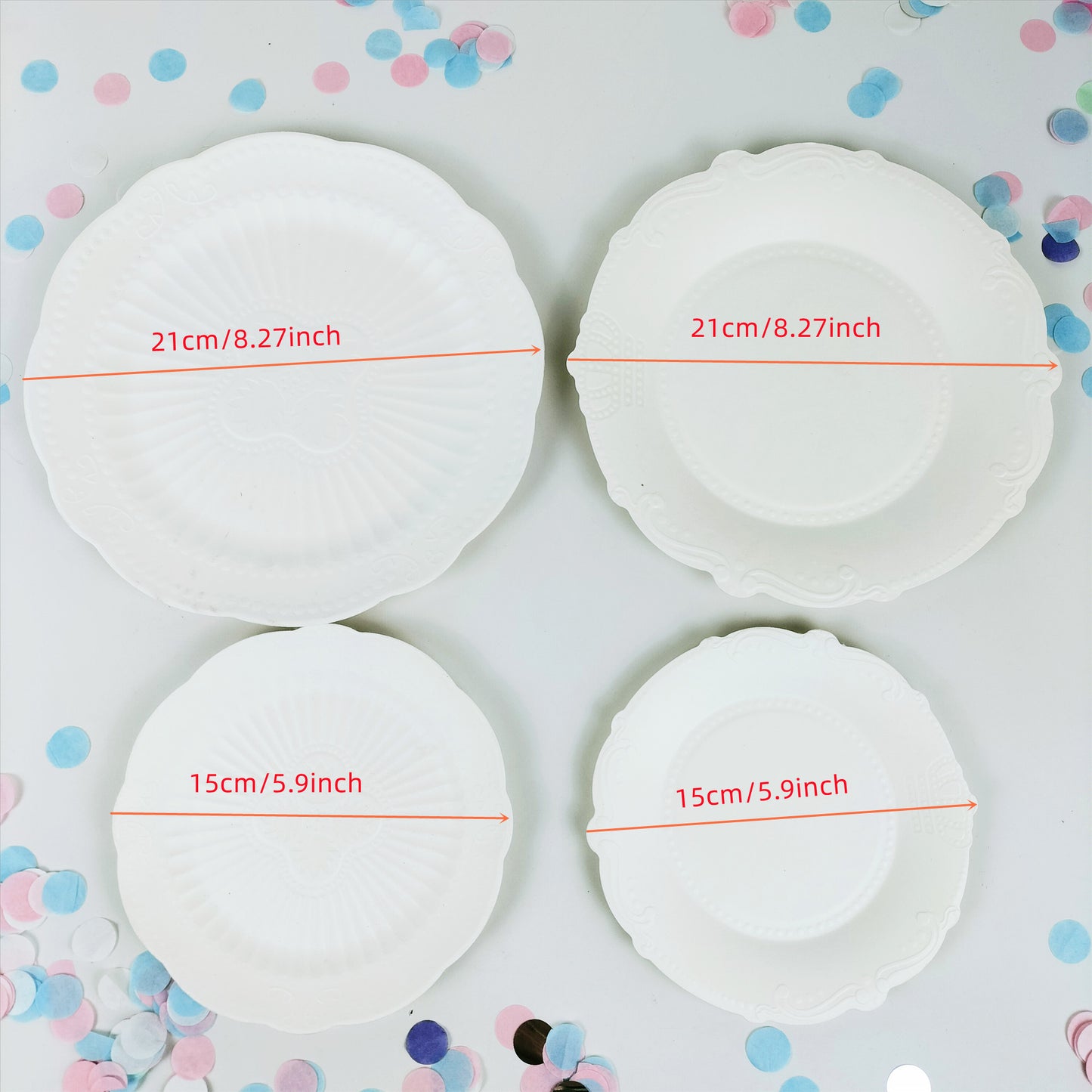 Popular 7/9 Inch Disposable Eco-friend Sugarcane Bagasse Plates Dishes&Plates Food Level Grease & Water Proofing for Party