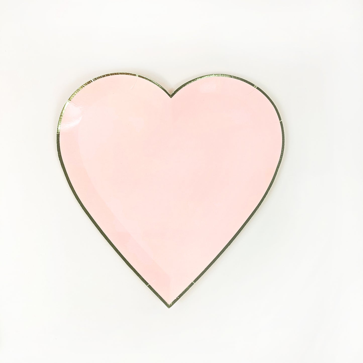 Heart Shaped Dinner Party Disposable Eco-friendly Paper Plates for Happy New Year Party Wedding Valentine's Day 8pks