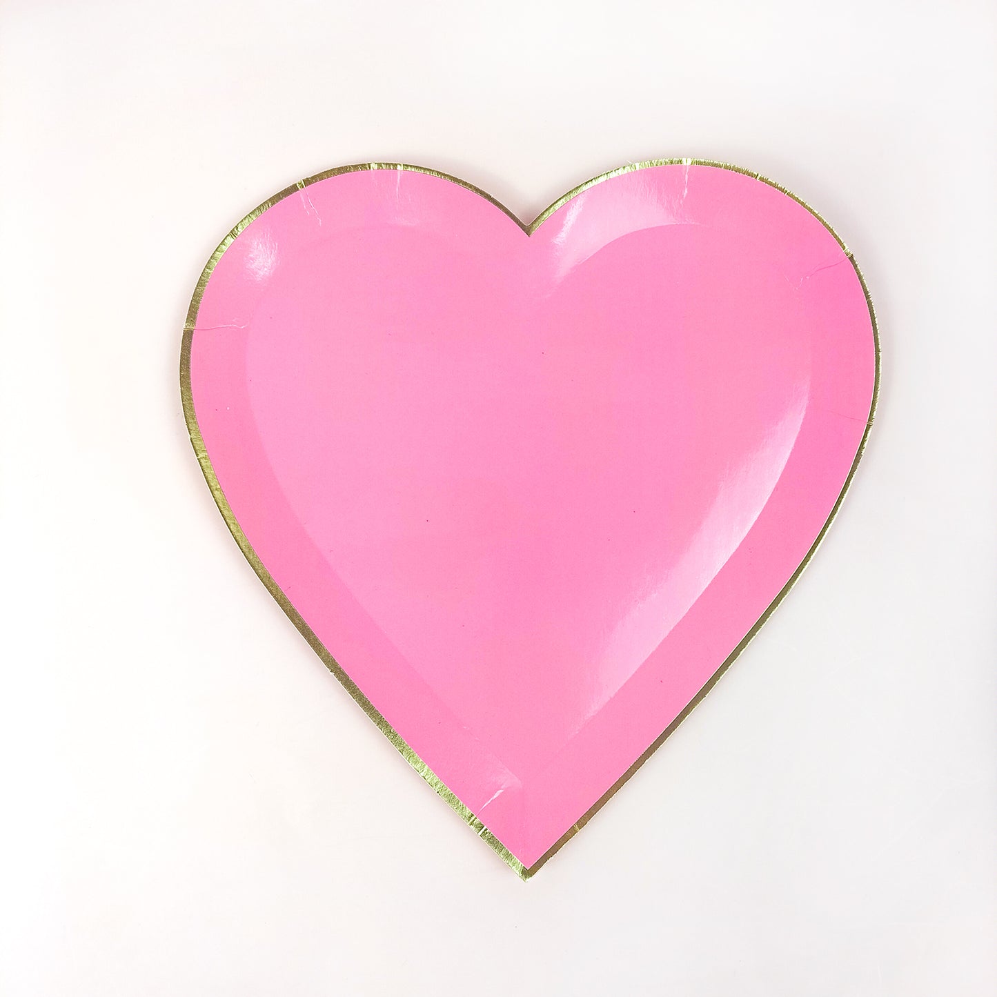 Heart Shaped Dinner Party Disposable Eco-friendly Paper Plates for Happy New Year Party Wedding Valentine's Day 8pks