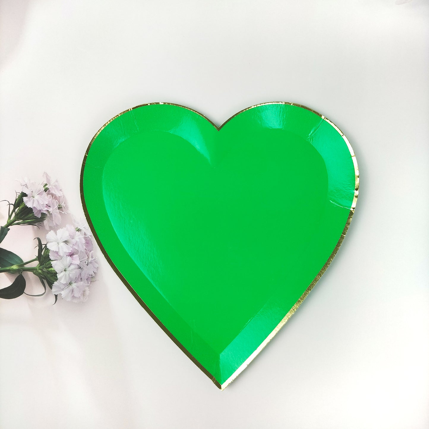 Disposable Eco-friendly Paper Plates Heart Shaped Dinner Party Cute Wedding Party Party Plates 8 Pieces