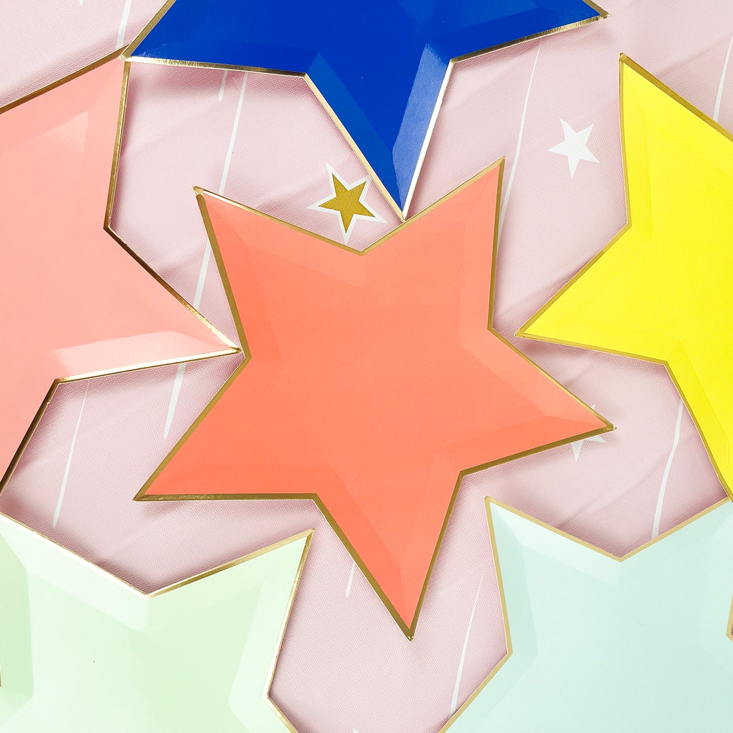 Star Plates Graduation Party Decor First Birthday Boy Girl Baby Shower Foil Paper Disposable Plate Party Tableware