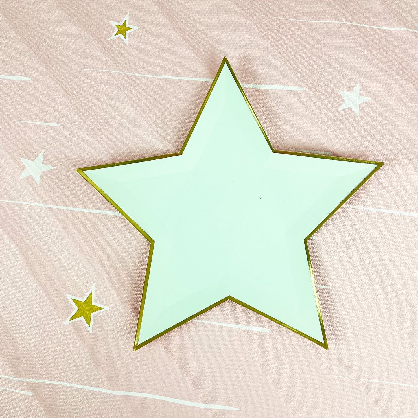 Star Plates Graduation Party Decor First Birthday Boy Girl Baby Shower Foil Paper Disposable Plate Party Tableware