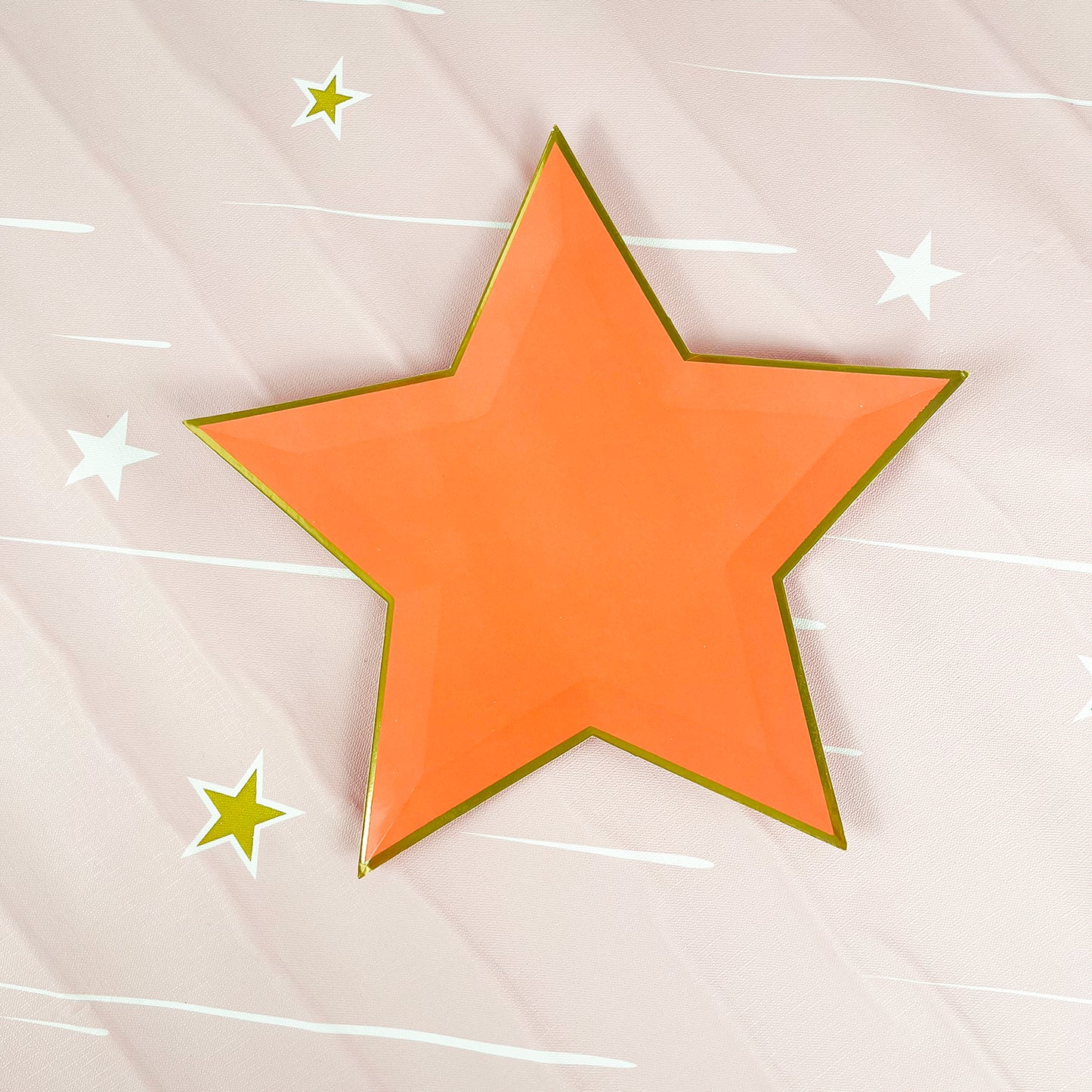 Star Plates Graduation Party Decor First Birthday Boy Girl Baby Shower Foil Paper Disposable Plate Party Tableware