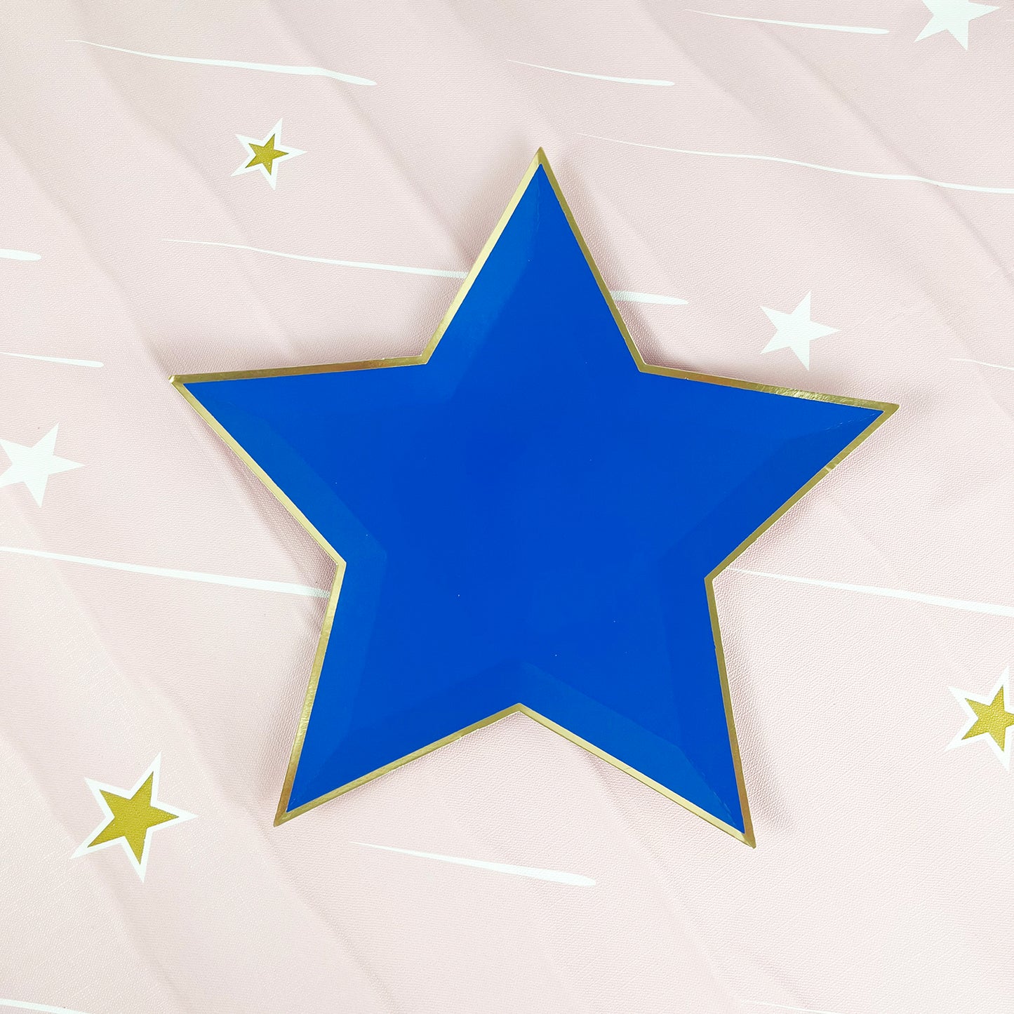 Star Plates Graduation Party Decor First Birthday Boy Girl Baby Shower Foil Paper Disposable Plate Party Tableware