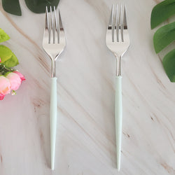 8PCs Plastic Disposable Cutlery Knife Forks Spoons Tableware Set Wedding Baby Shower Birthday Party Supplies Decorations