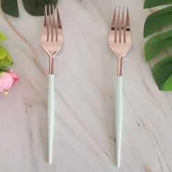 8PCs Plastic Disposable Cutlery Knife Forks Spoons Tableware Set Wedding Baby Shower Birthday Party Supplies Decorations