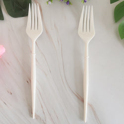 8PCs Fashion Plastic Disposable Cutlery Knife Forks Spoons Tableware Set Wedding Birthday Party Supplies Decorations