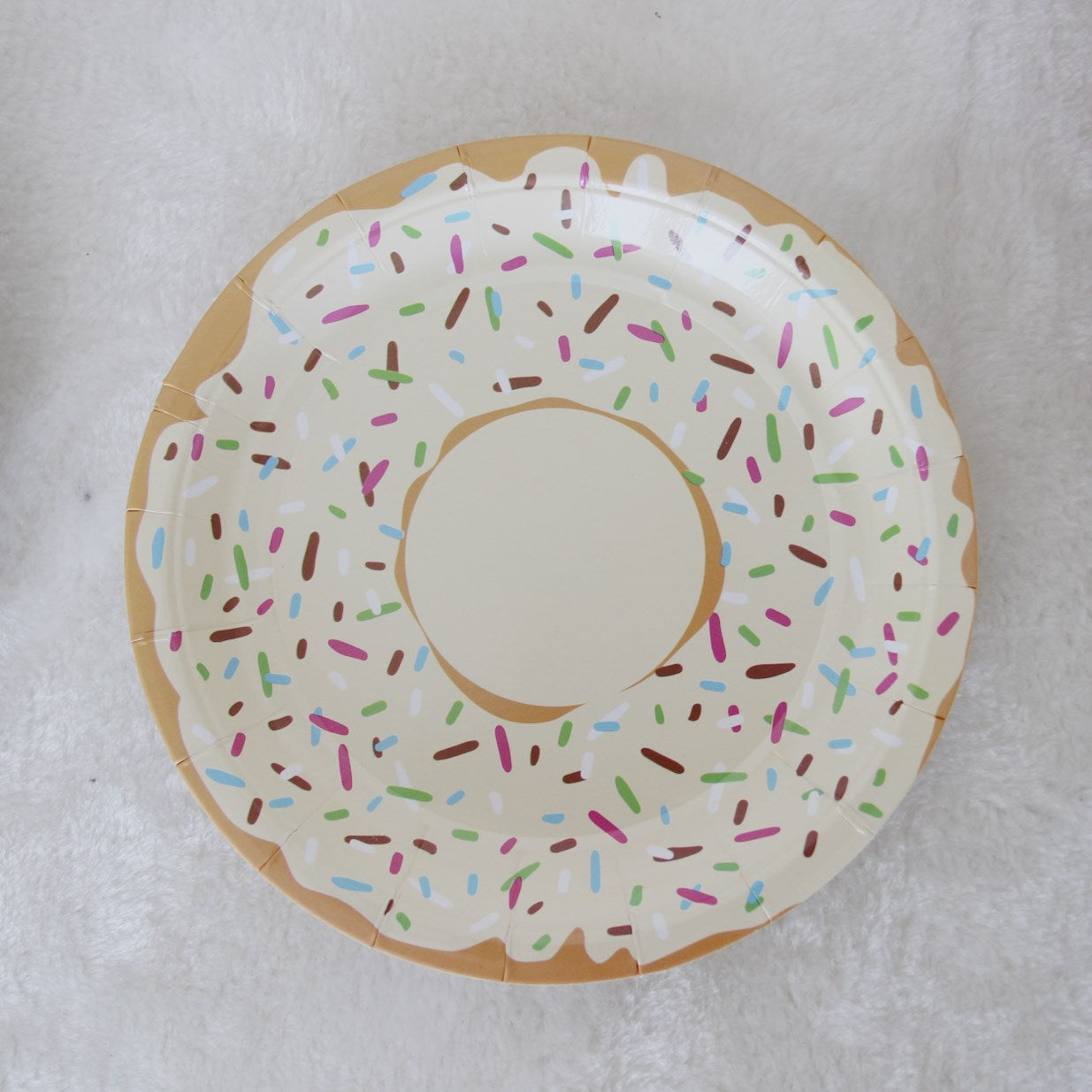 New 40PCs Creative Donut Disposable Paper Tableware Set Wedding Baby Shower Birthday Party Supplies Decoration Paper Plates Cups Napkins