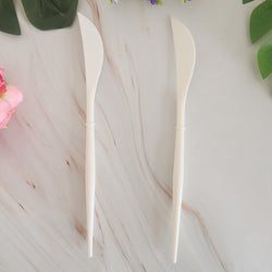 8PCs Fashion Plastic Disposable Cutlery Knife Forks Spoons Tableware Set Wedding Birthday Party Supplies Decorations