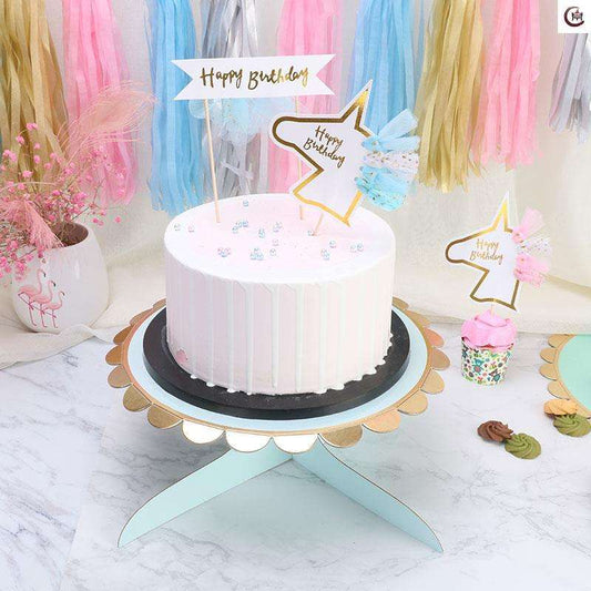 One Tier Cupcake Stand Paper Display Dessert Cake Stand Holder Wedding Birthday Party Supplies Decoration