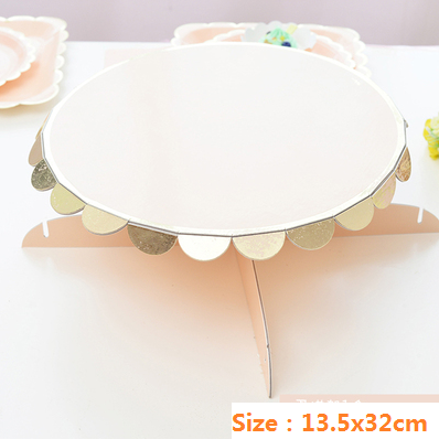 One Tier Cupcake Stand Paper Display Dessert Cake Stand Holder Wedding Birthday Party Supplies Decoration