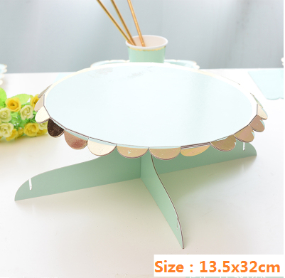 One Tier Cupcake Stand Paper Display Dessert Cake Stand Holder Wedding Birthday Party Supplies Decoration