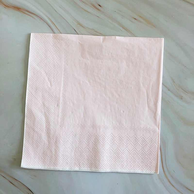 16PCs/Bag 33*33cm Three-layer Disposable Paper Napkins Wedding Birthday Party Supplies Decoration Solid Colors Paper Napkin