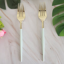 8PCs Plastic Disposable Cutlery Knife Forks Spoons Tableware Set Wedding Baby Shower Birthday Party Supplies Decorations