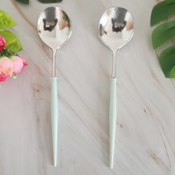 8PCs Plastic Disposable Cutlery Knife Forks Spoons Tableware Set Wedding Baby Shower Birthday Party Supplies Decorations