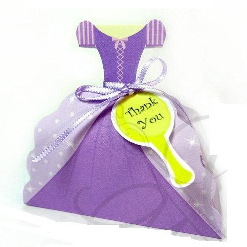 HOT Princess Dress Shiny Paper Gift Bags Baby Shower Birthday Party Decoration Supplies Paper Gift Bag Box