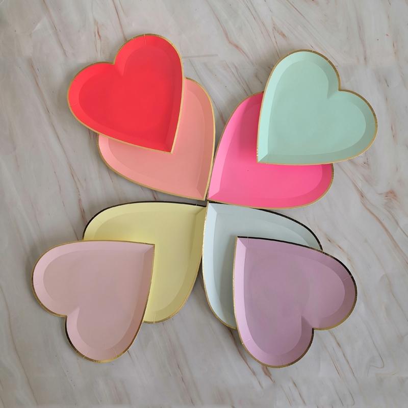 16PCs Love Heart Paper Napkins Pack Decoupage Luncheon Party Supplies Home Decorations 25cm