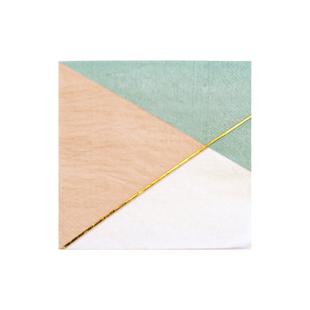 Color Block Stylish Paper Napkins 25*25cm