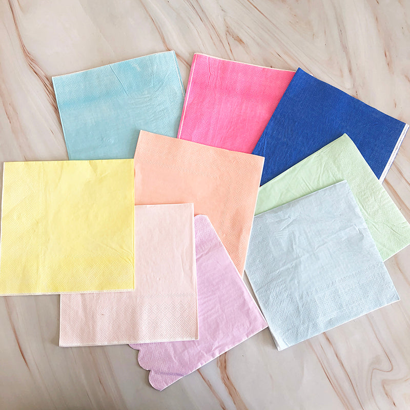 16PCs Colorful Paper Napkins Party Supplies 33*33cm