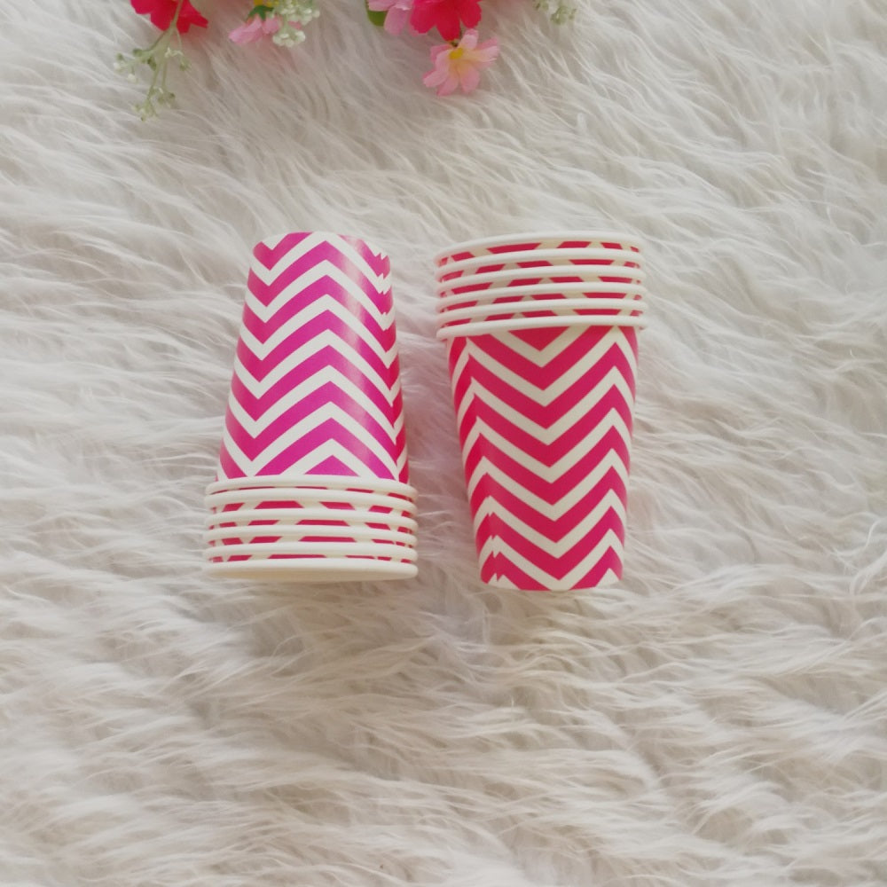 Wave Paper Cups Party Supplies * 12PCs