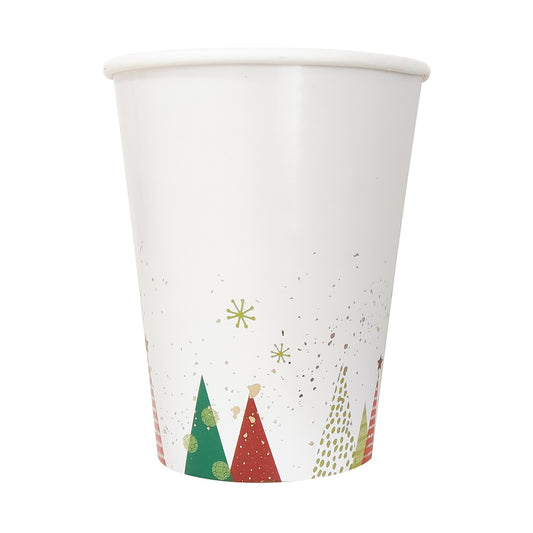 Merry Christmas Disposable Paper Cups * 8PCs