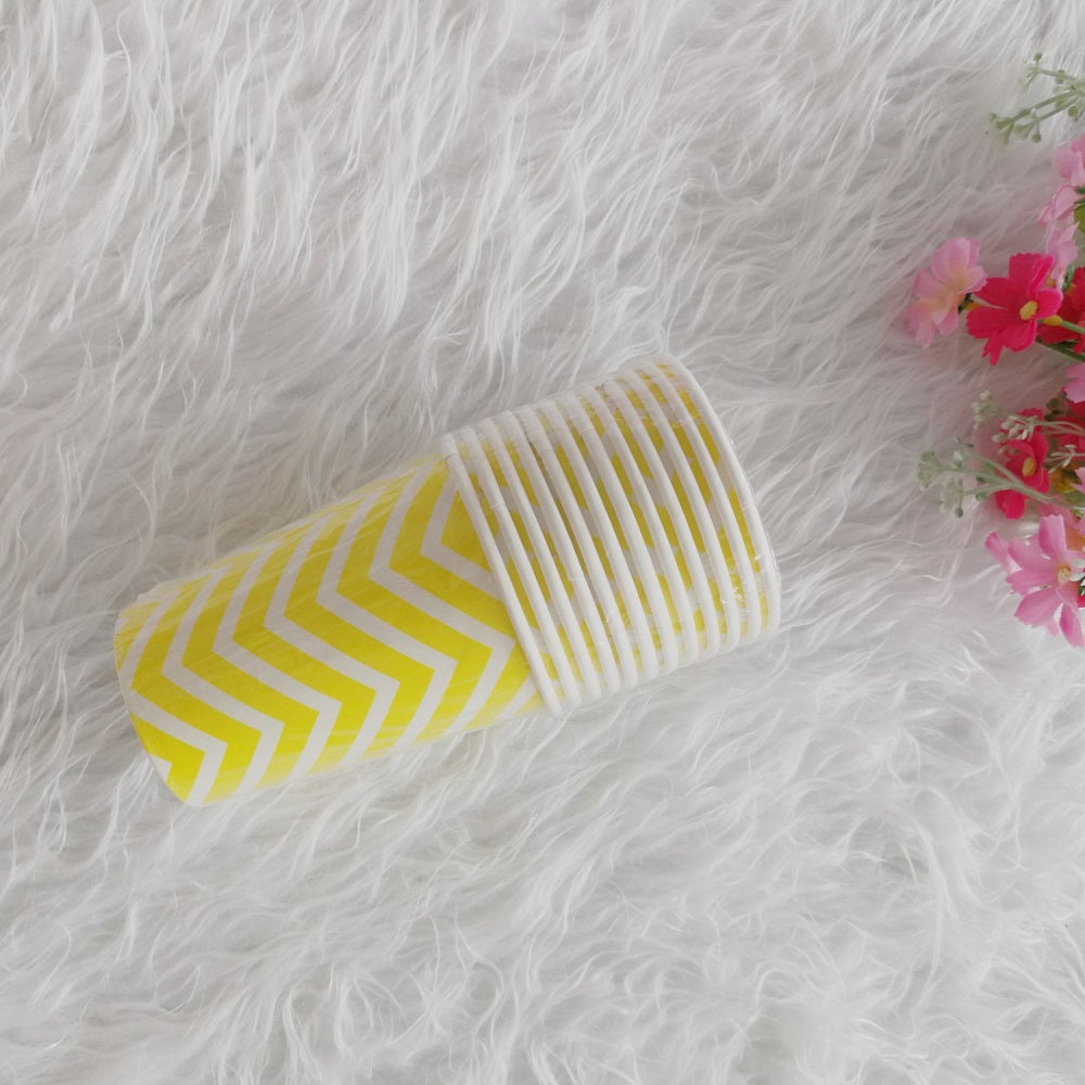 Wave Paper Cups Party Supplies * 12PCs