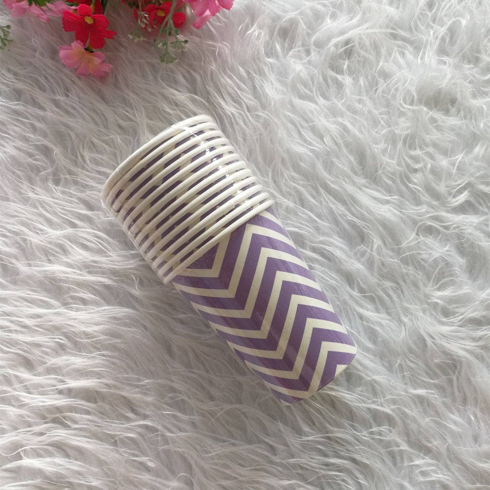 Wave Paper Cups Party Supplies * 12PCs