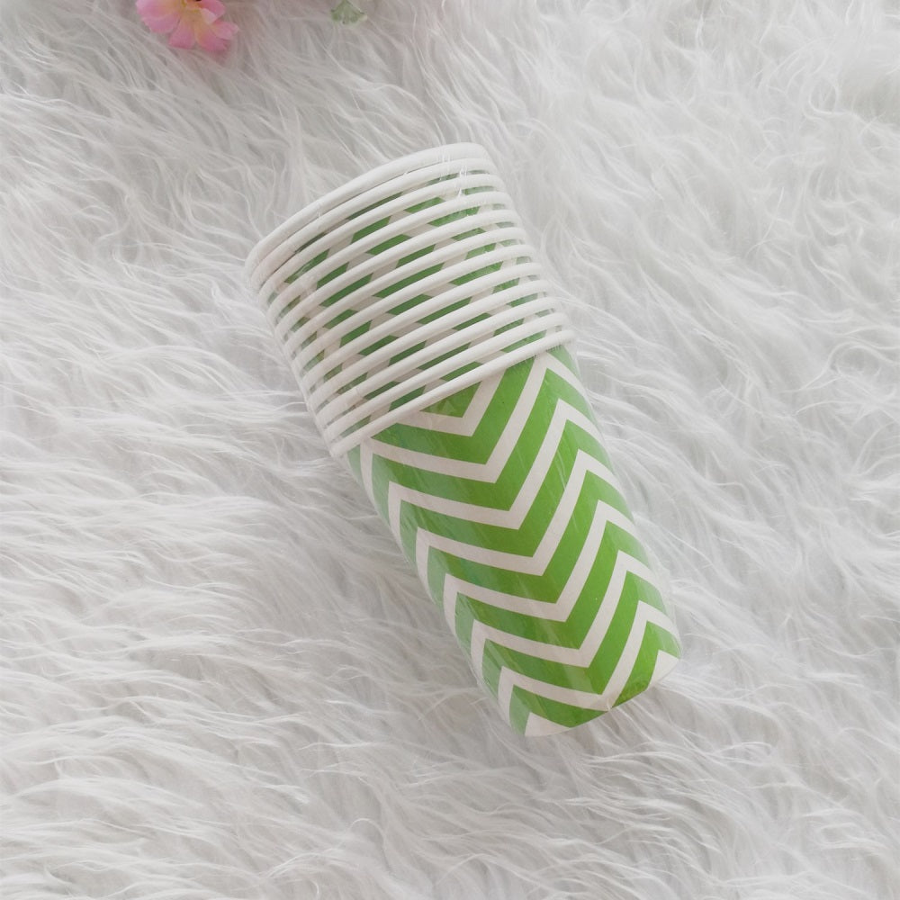 Wave Paper Cups Party Supplies * 12PCs