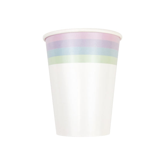 8PCs Multicolor Stripe Paper Cups