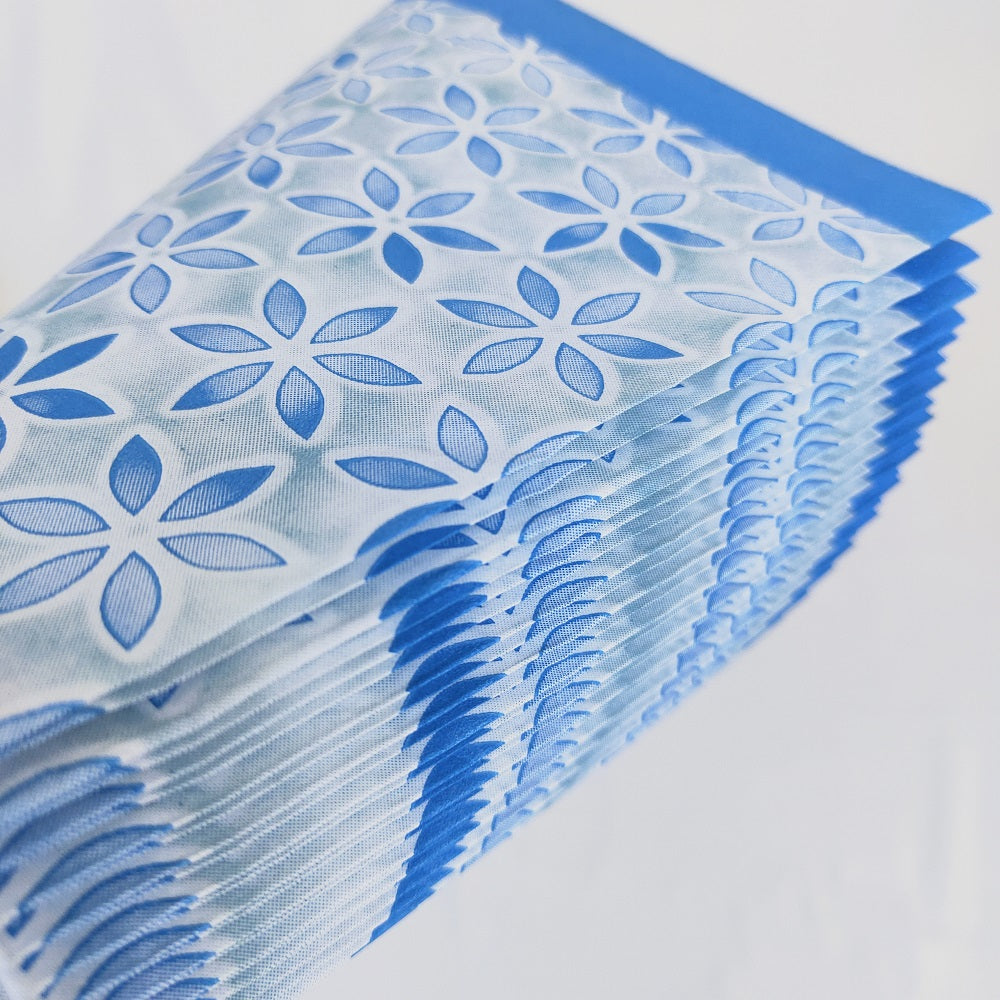 16PCs/Bag Blue Flower Paper Napkins 33*33cm