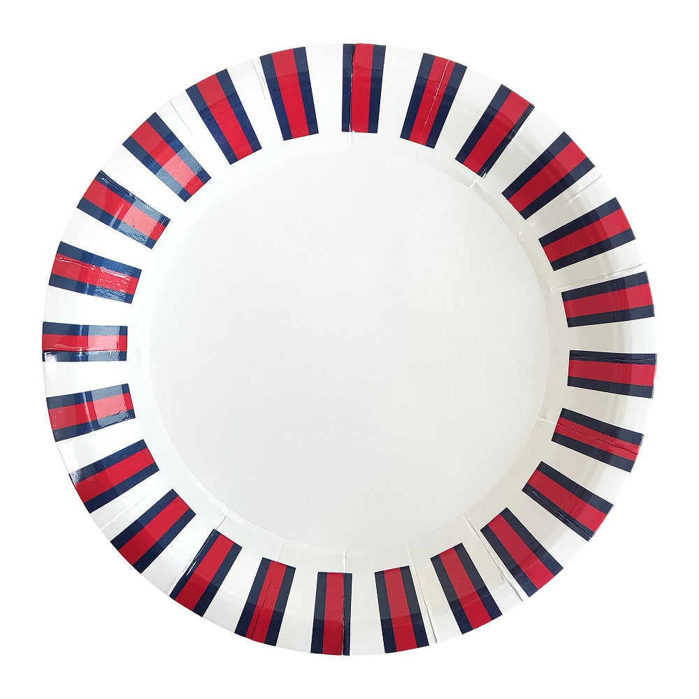 Red Disposable Plates for Party Supplies Paper Tableware Set