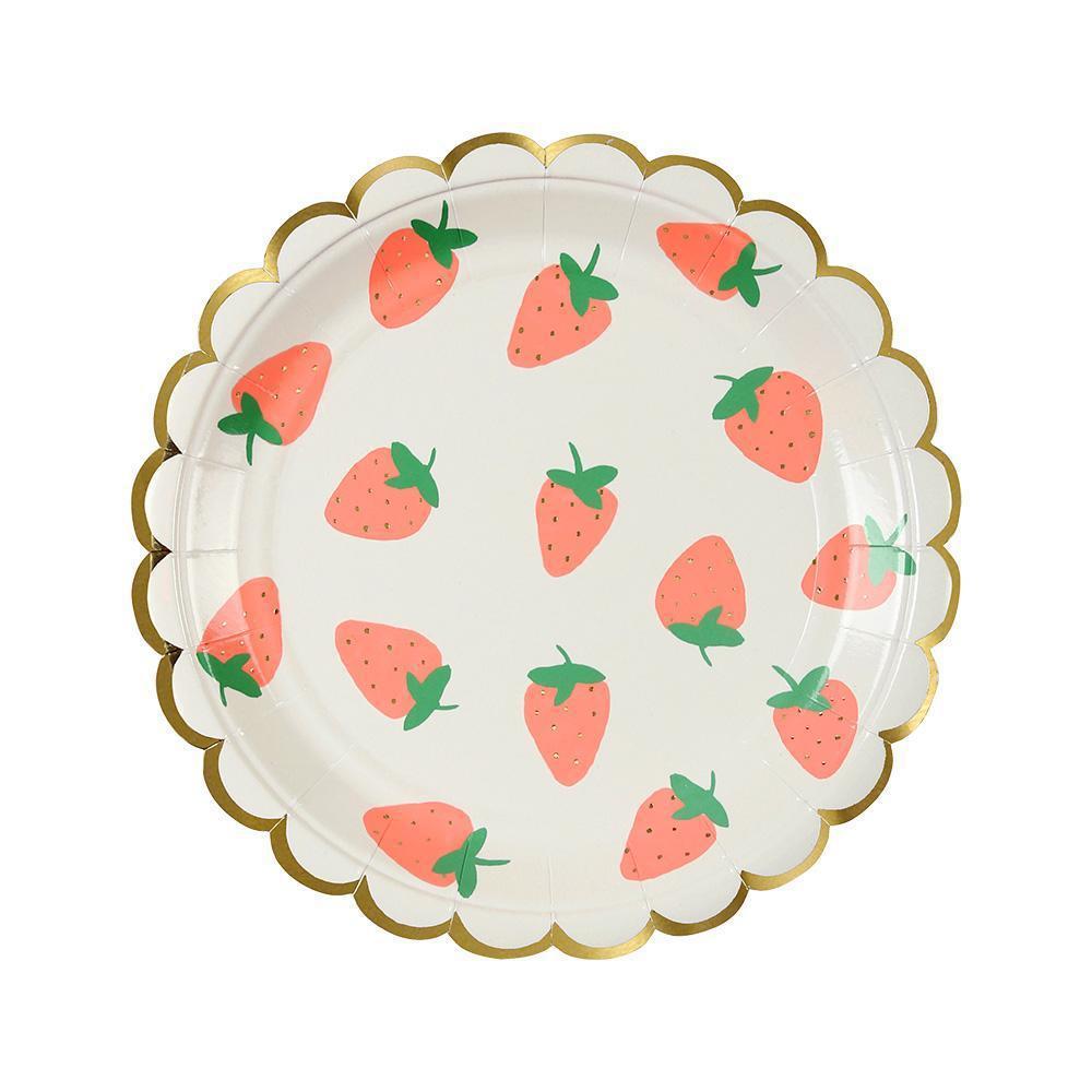 Strawberry Lemon Paper Plate Tableware Disposable Party Supplies Plates * 8PCs