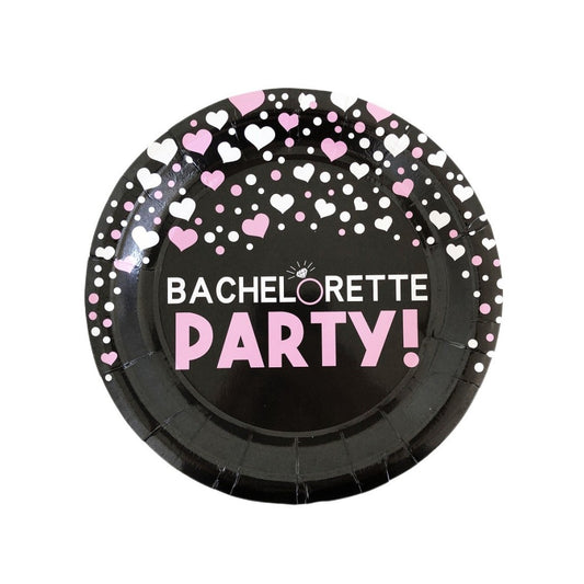 Bachelorette Party Supplies Decorations Paper Plates and Cups and Napkins Tableware Sets for 8