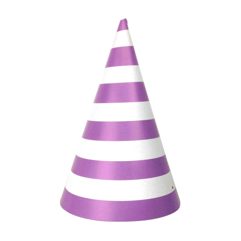 12PCs Party Cone Hats DIY Paper Cones Hat for Kids Adults Birthday Party Supplies