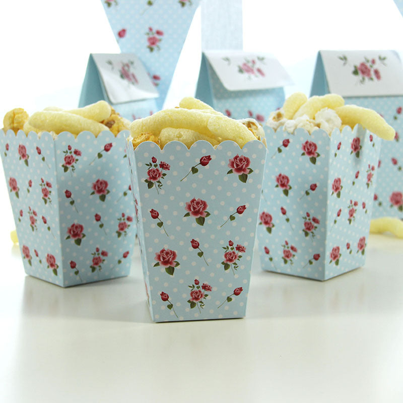 Rose Flower Bluey Birthday Party Supplies Paper Plates Cups Napkin Cutlery Banner Flags