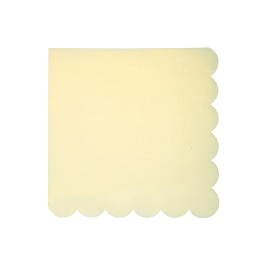 16PCs Yellow Paper Napkins For Luncheon Dinner Home Party Decorations 3-Ply 33cm